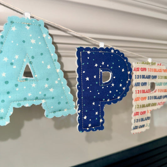 Happy Birthday Fabric Garland