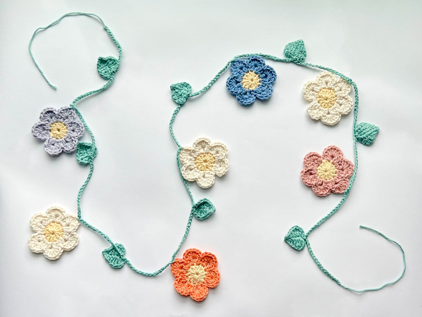 Daisy Girl Crochet Garland