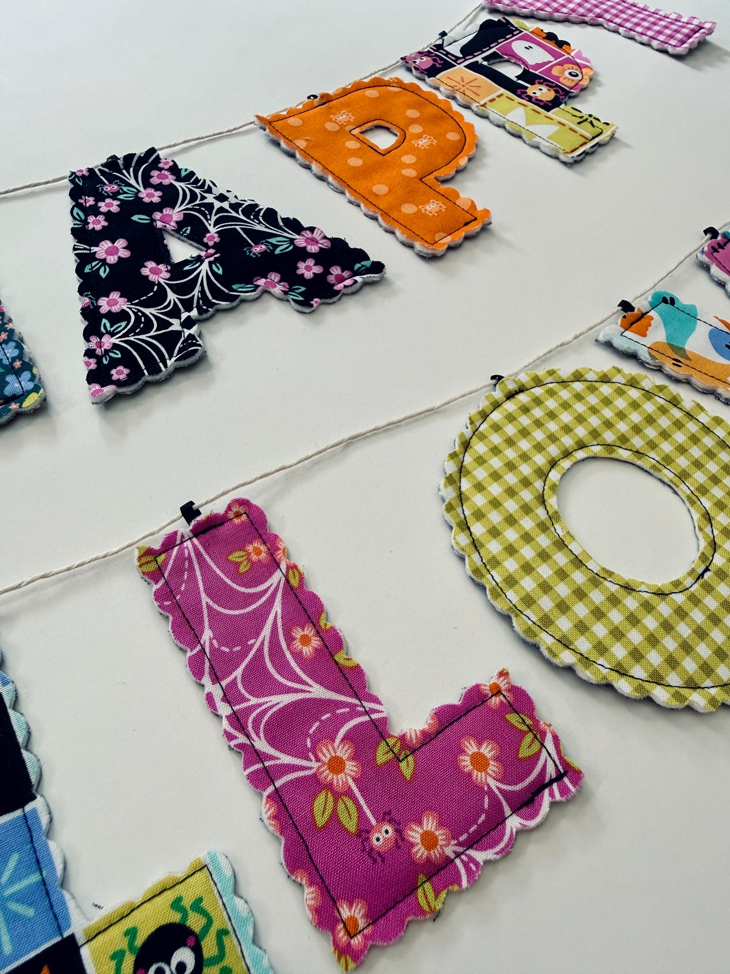 Happy Halloween Fabric Garland