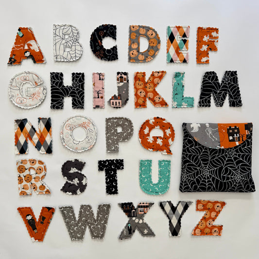 Fabric Alphabet Learning Set with Fabric Case