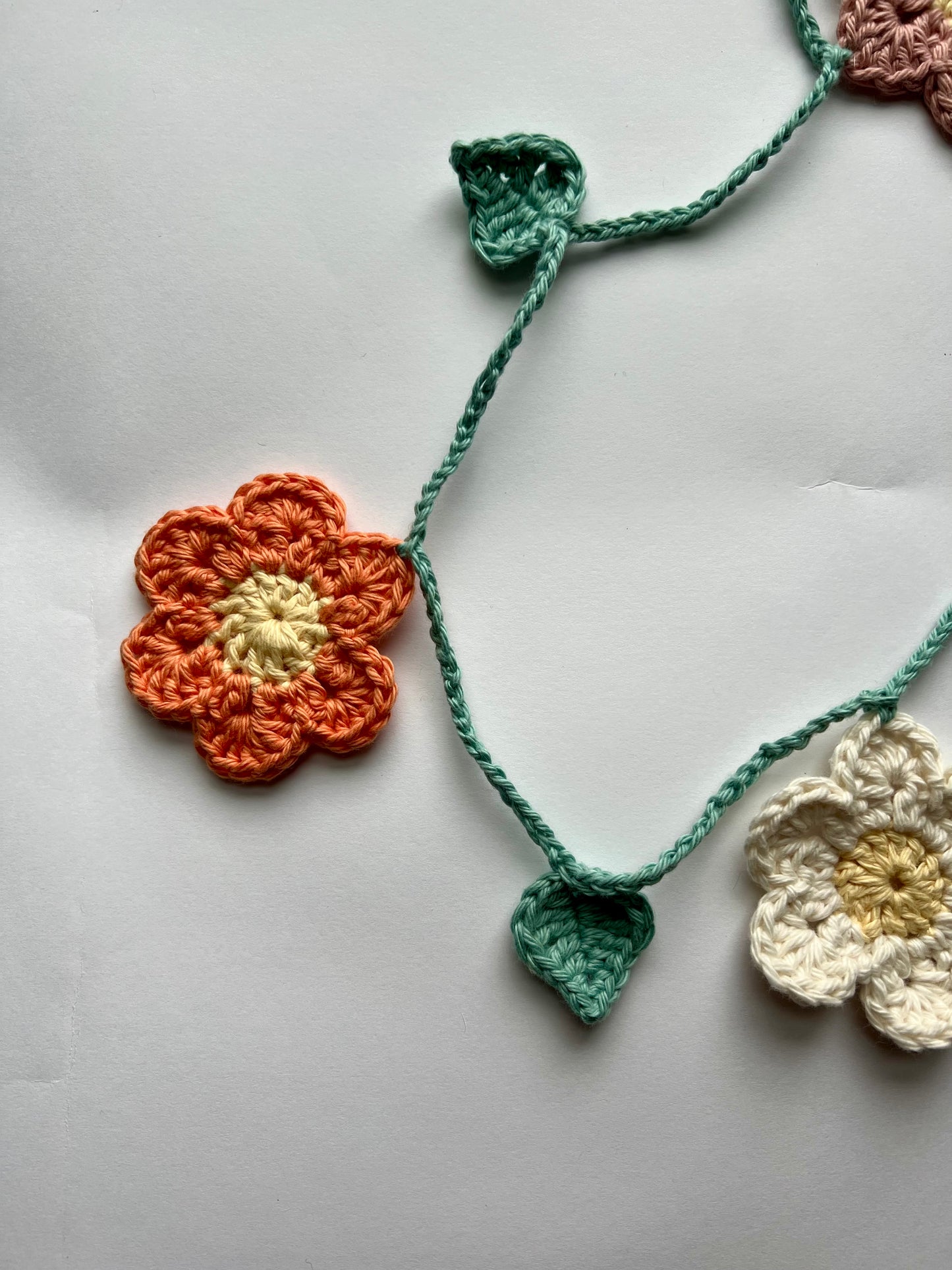 Daisy Girl Crochet Garland