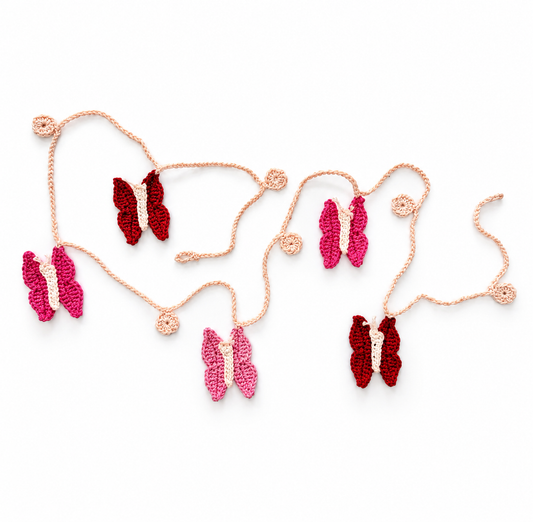 Crochet Butterfly Garland