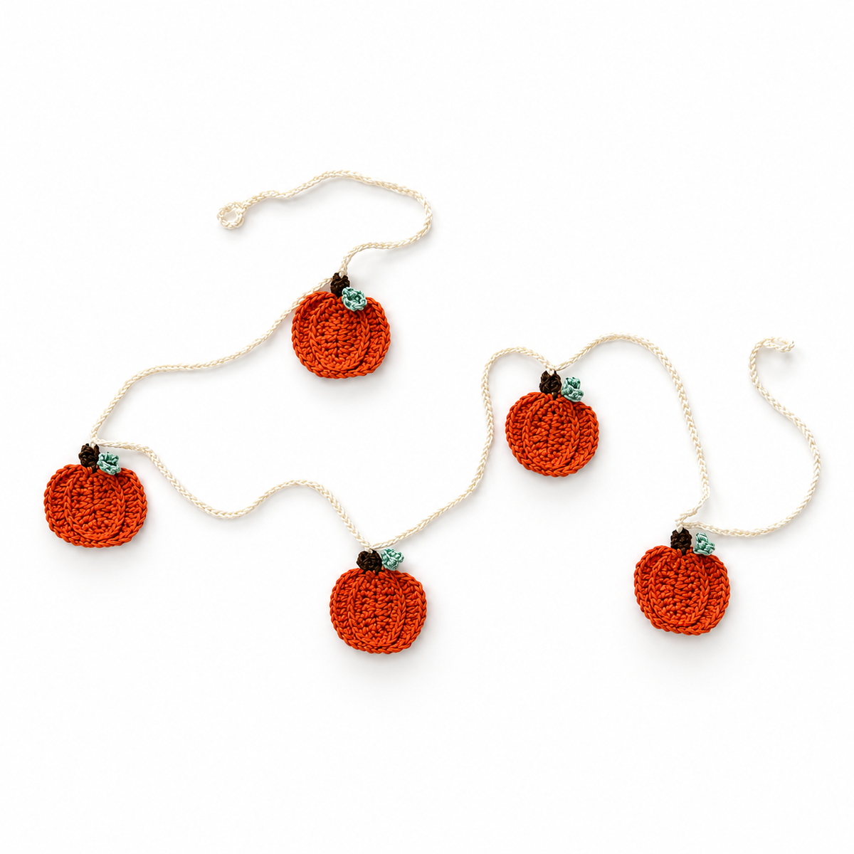 Crochet Pumpkin Garland
