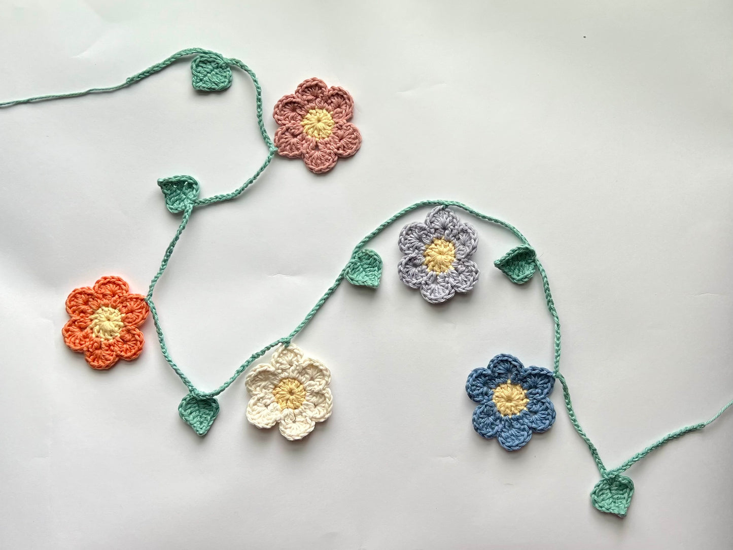 Daisy Girl Crochet Garland