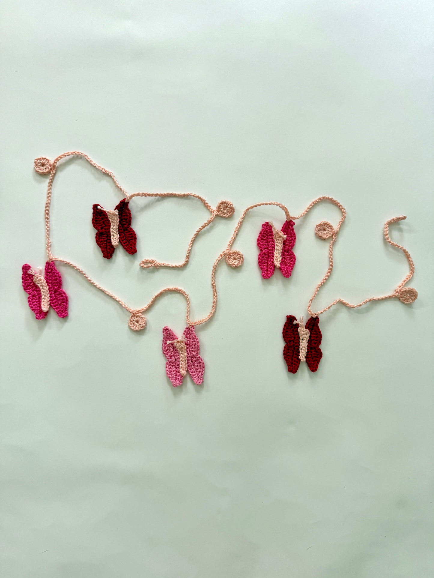 Crochet Butterfly Garland