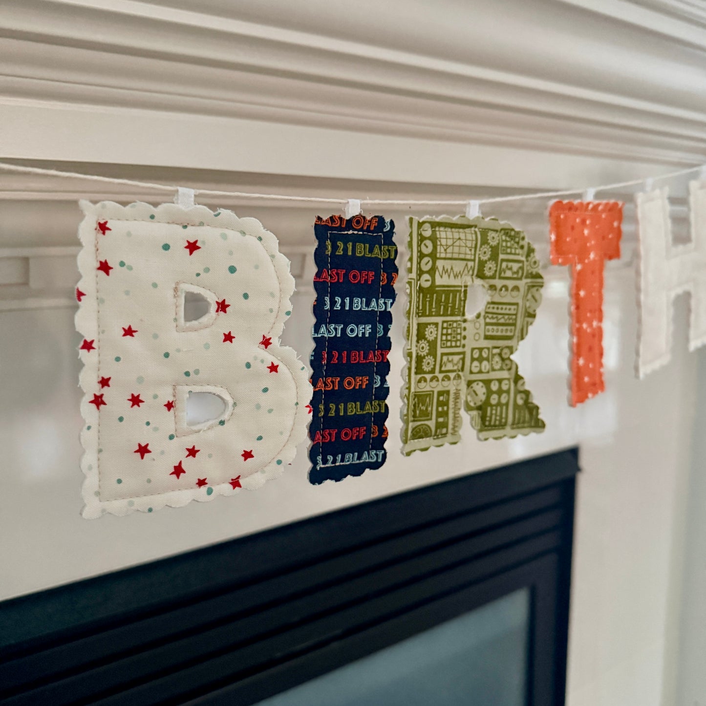 Happy Birthday Fabric Garland