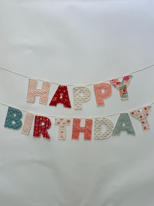 Happy Birthday Fabric Garland