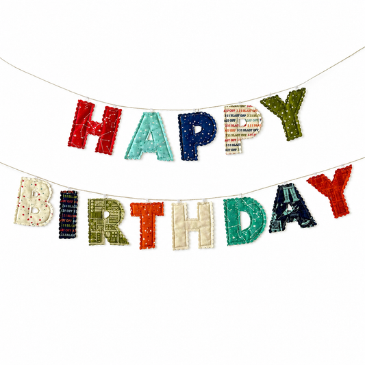 Happy Birthday Fabric Garland