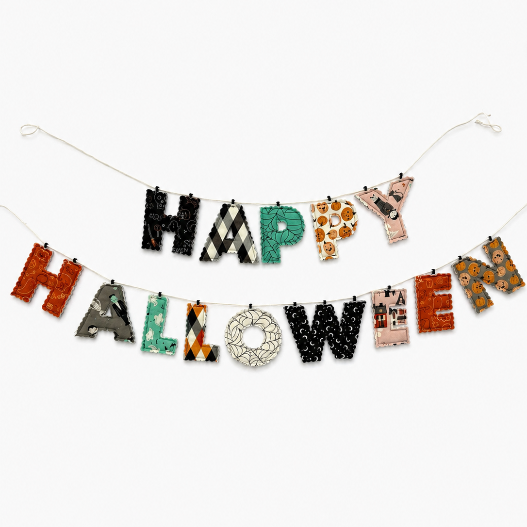 Happy Halloween Fabric Garland